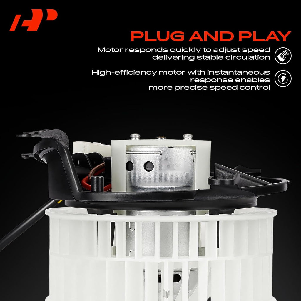 A-Premium Front HVAC Heater Blower Motor with Fan Cage