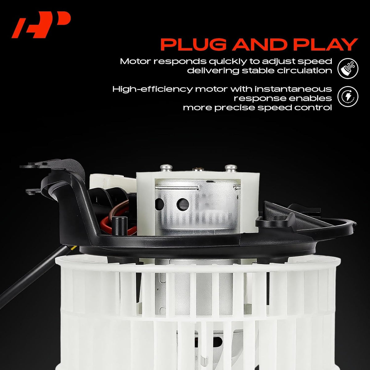 A-Premium Front HVAC Heater Blower Motor with Fan Cage