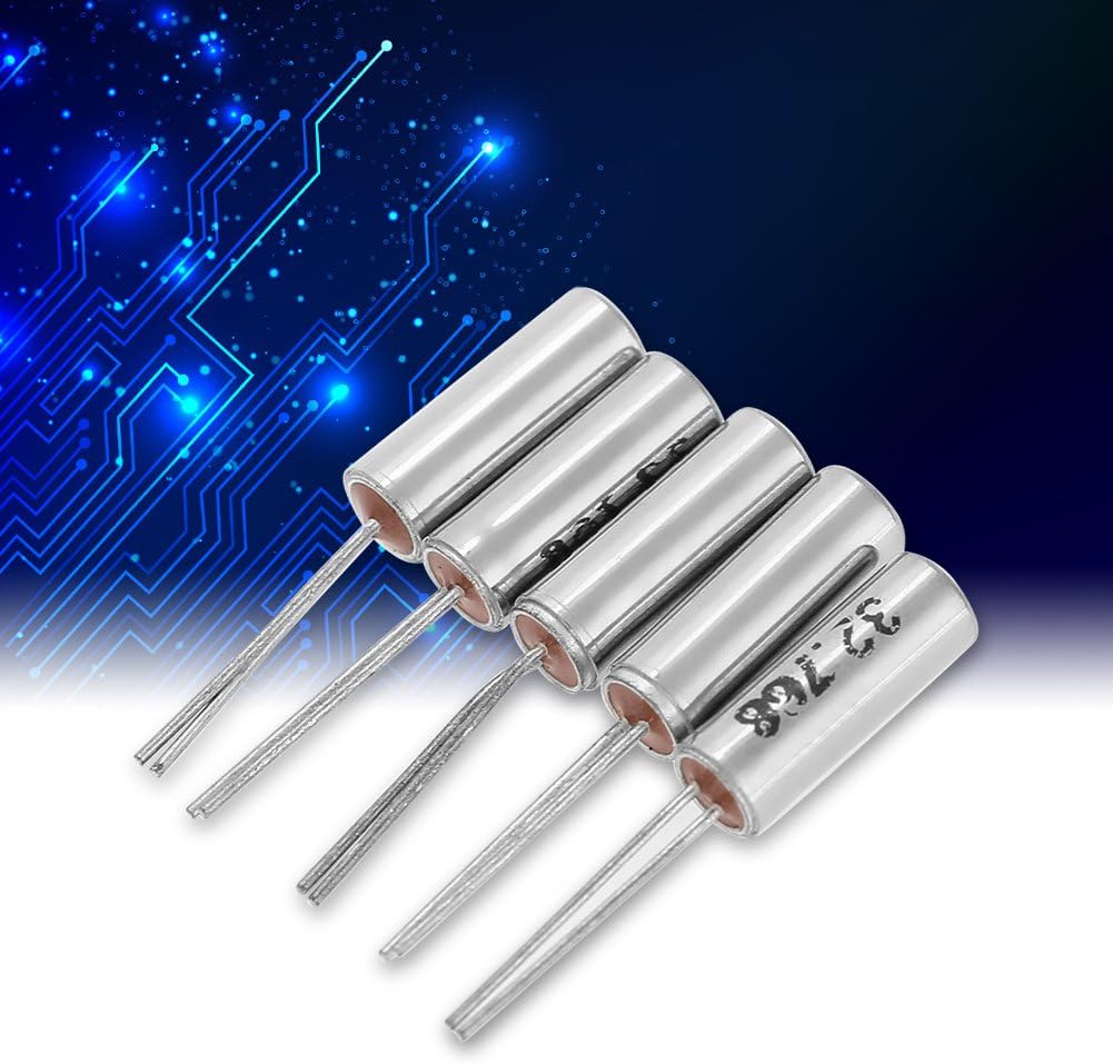 Quartz Crystal Resonators Oscillator Assorted Kit, 50pcs, 10 Value, 32.768KHz-24MHz, DIY, Silver