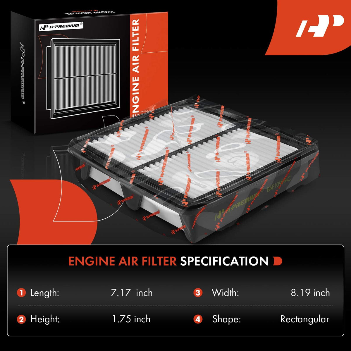 A-Premium Engine Air Filter Compatible with Infiniti