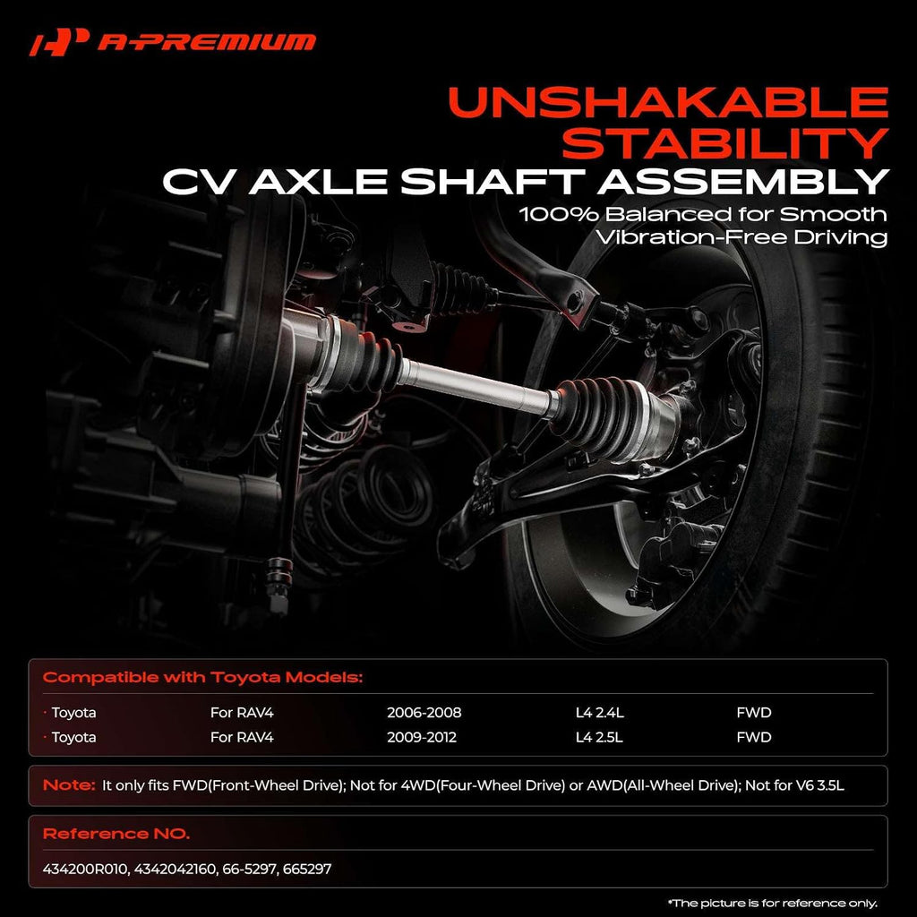 A-Premium Front Left Driver Side CV Axle Shaft Assembly
