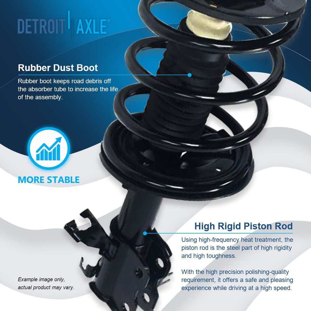 Front Struts + Sway Bar Links + Inner & Outer Tie Rods