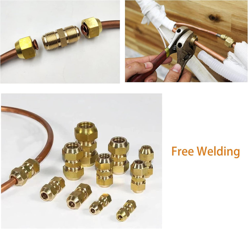 3/8 Inch AC Copper Pipe Extension Connector for Line Repair