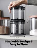 Food Processor 4 Cup, Electric Food Chopper, 【Small but Powerful】Meat Grinder with 2 Bowls, 2 Speed & 4 Blades for