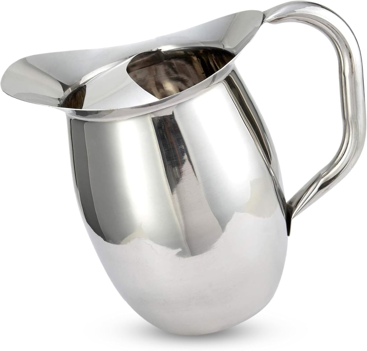 WPB-2C Deluxe Bell Pitcher with Ice Catcher, 2-Quart, Stainless Steel, Medium