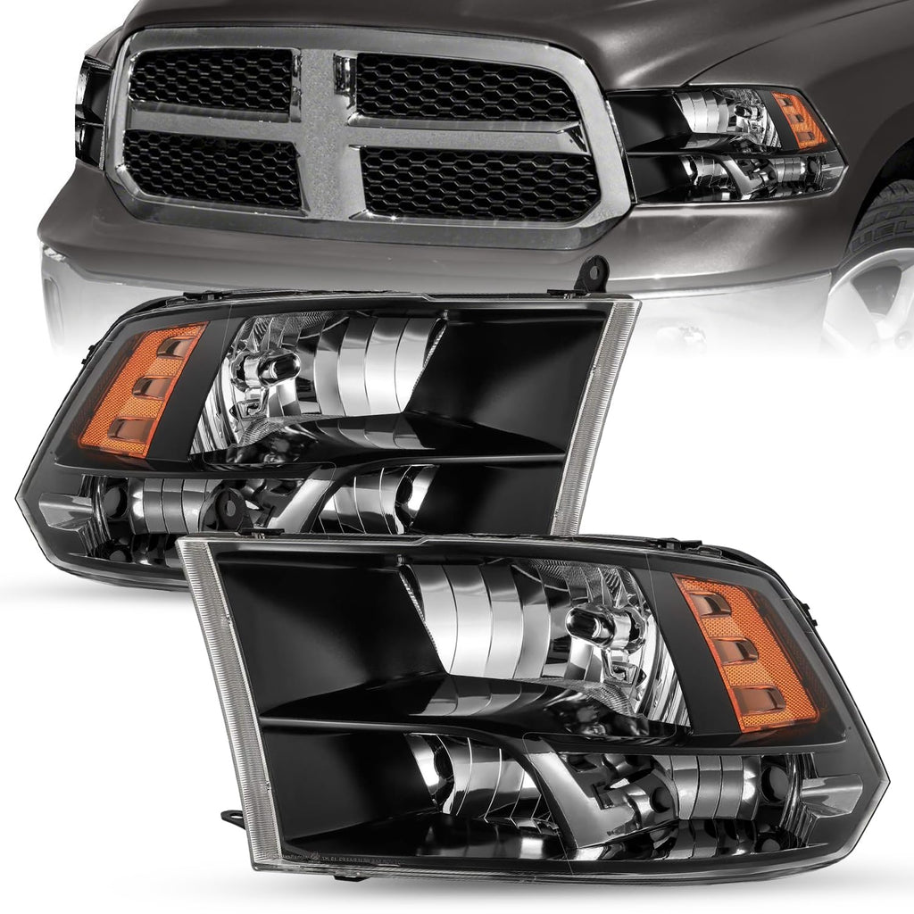 Headlight Assembly Compatible with 2009-2018 Dodge Ram 1500