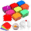 1000 Set Starburst Sign with String Fluorescent Price Tag 2.8x3.5in