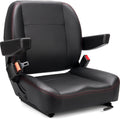 Universal Forklift Seat,Tractor Seat,with Micro Switch,Armrest and Safety Belt,for Tractor,Mower,Skid