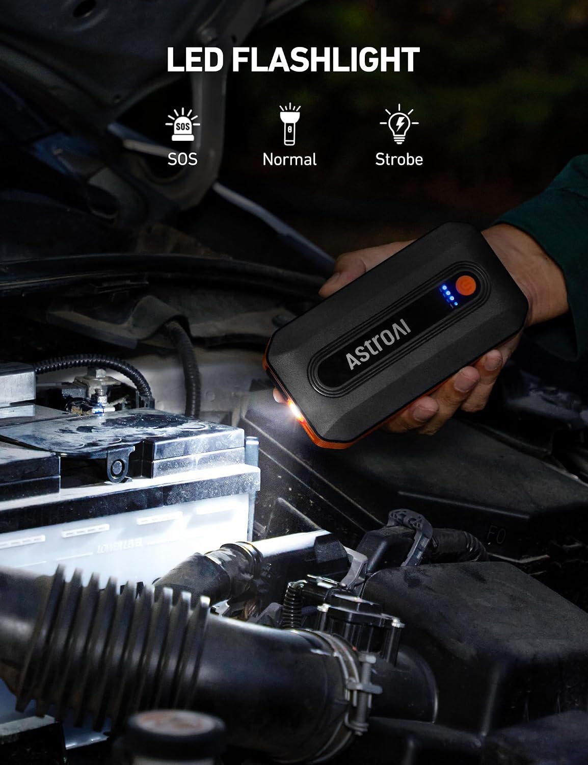 B8 3000A Car Battery Jump Starter, 12V Jump Starter Battery Pack