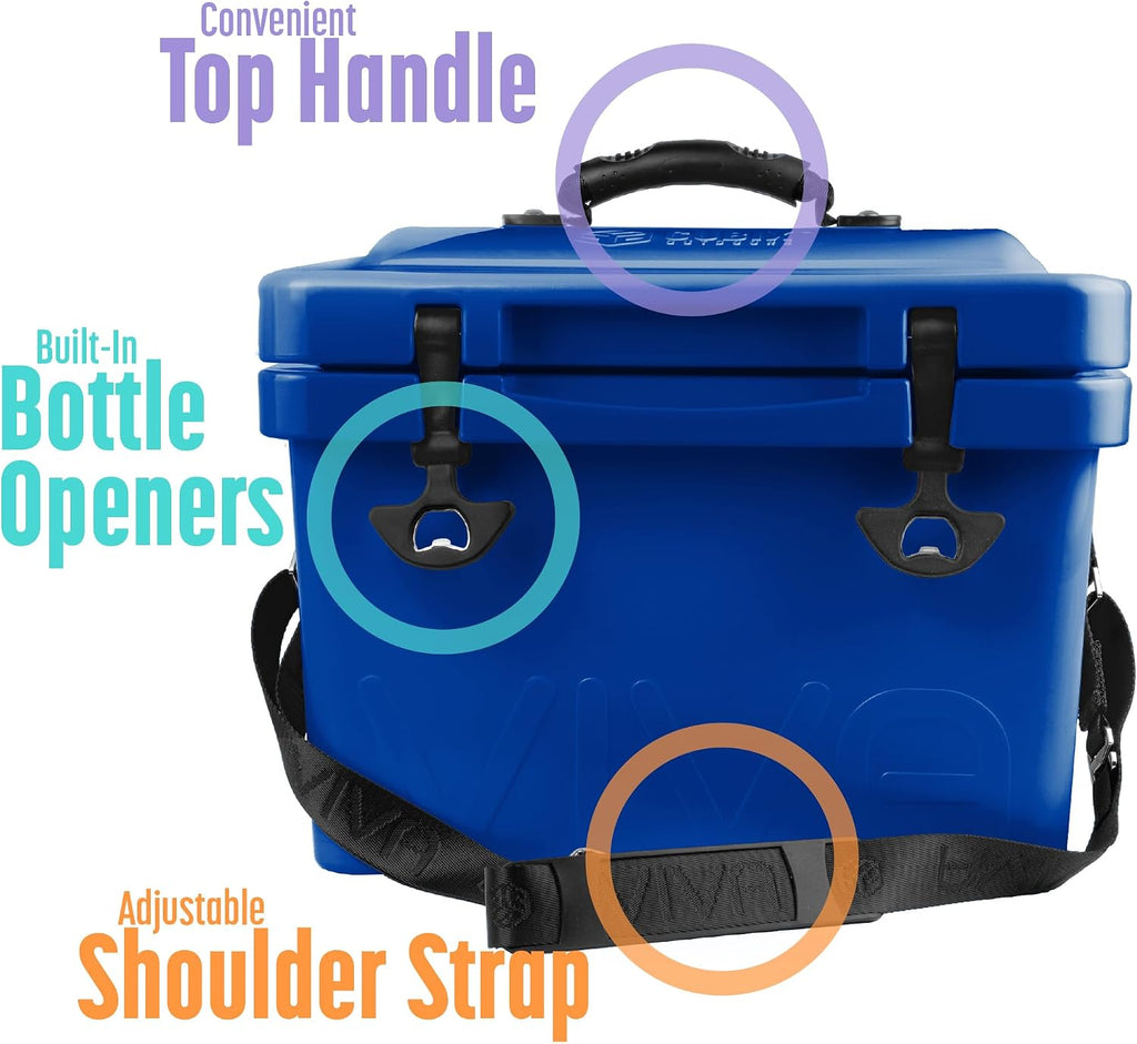 Viva 14QT Portable Hard Cooler – On‑The‑Go Personal Ice Chest for Everyday Use, Beach, Sports, Camping & Picnics