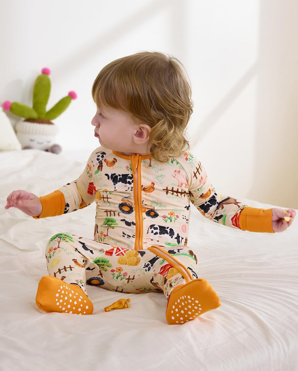 Bamboo Viscose Baby Footie Pajama, Zipper Sleeper Boys Girls