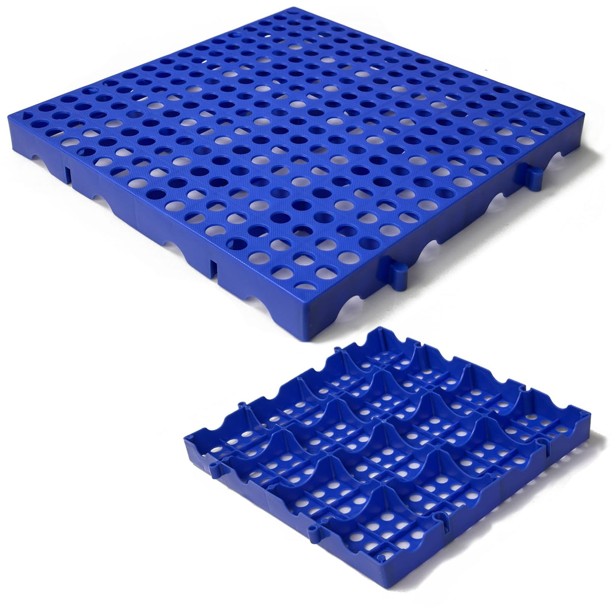 Plastic Pallets, Plastic Pallets for Basement Storage, Nestable Lightweight Waterproof for Basement Garage