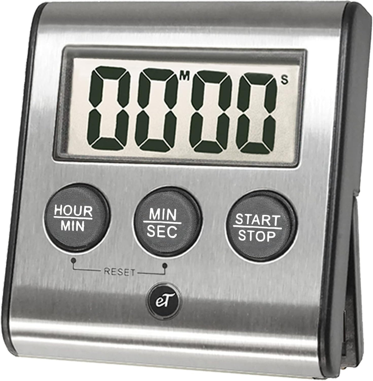 Elegant Digital Kitchen Timer Stainless Steel - Loud Alarm - Model eT-78