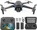 GPS Drone with Camera for Adults - 4K Drone with 4.5” FPV Screen Controller, 60 Min Flight, Brushless Motor Foldable
