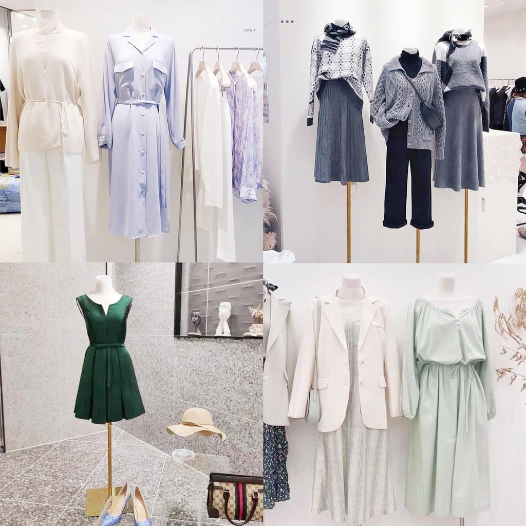Dress Form Mannequin Body, Female Mannequin Torso with Detachable Silvery Metal Stand and Rectangular Base for