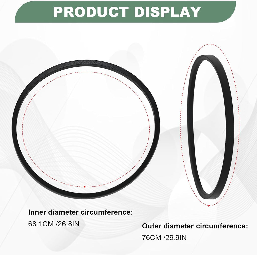38174 Washer Drive Belt - Compatible with Amana, Maytag, Speed Queen Washers Replaces 27001006 WP27001006, 2200063,40053601, 40053606 AP6007462 PS11740577