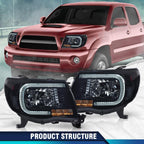 LED Front Headlights Assembly Fit 2005-2011 Toyota Tacoma