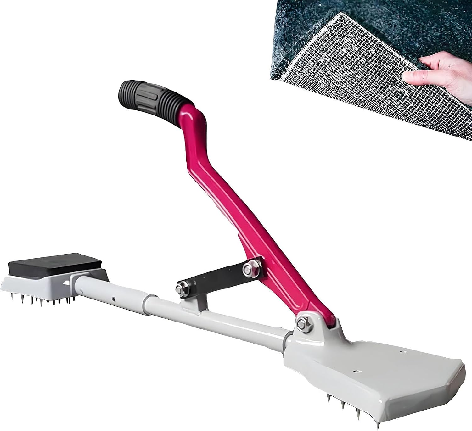 Carpet Installation Knee Kicker with Adjustable Stretcher Tool Kit,31.5 in Kneeless Carpet Stretcher for Carpet