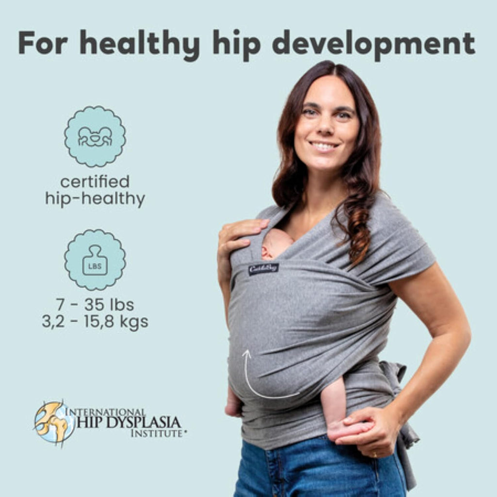 Baby Wrap Carrier, Soft Stretchy Newborn Sling, 7-35 lbs, Mint | Breathable Fabric, Hands-Free Baby Wearing Wrap