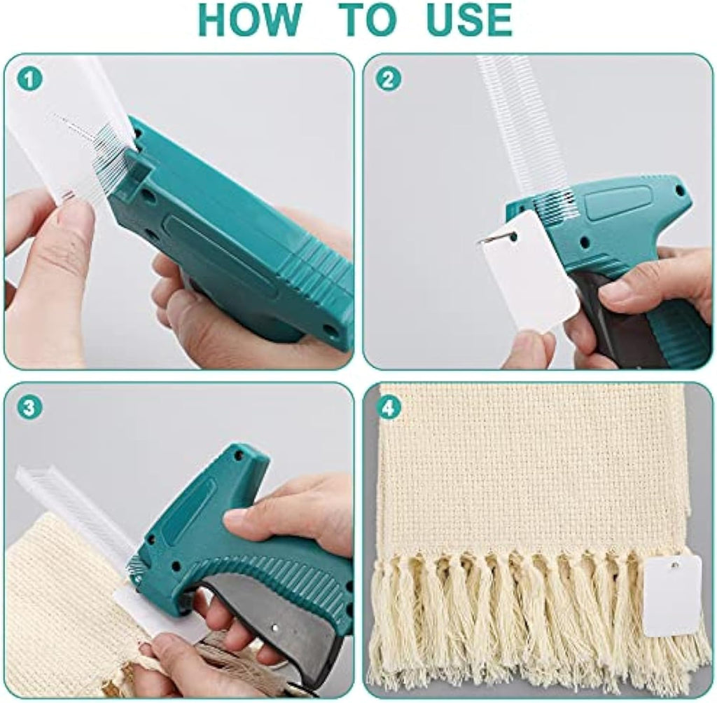 2006 Pcs Clothing Price Tags Gun with Tags Set, Blank