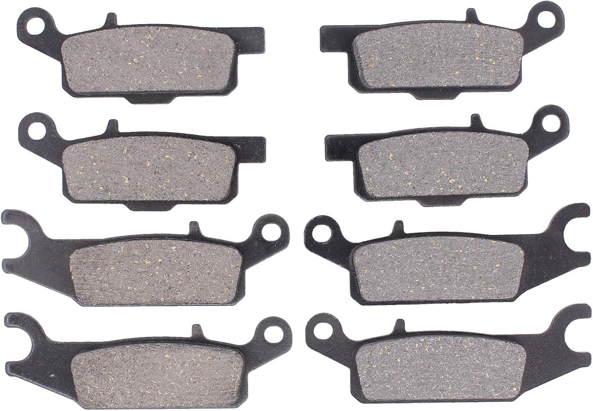 Front and Rear Brake Pads for Grizzly 550 2009-2014, Grizzly 700 2007-2020