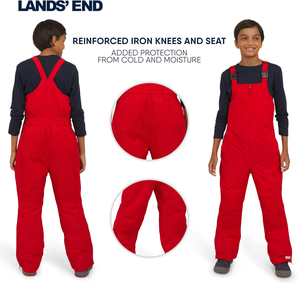 Unisex Kids Squall Waterproof Adjustable Insulated Iron Knee Snow Bib Overalls