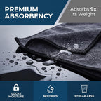 Javer Microfiber Window Cleaning Cloth XXL 24x16 Inch Microfiber Towel