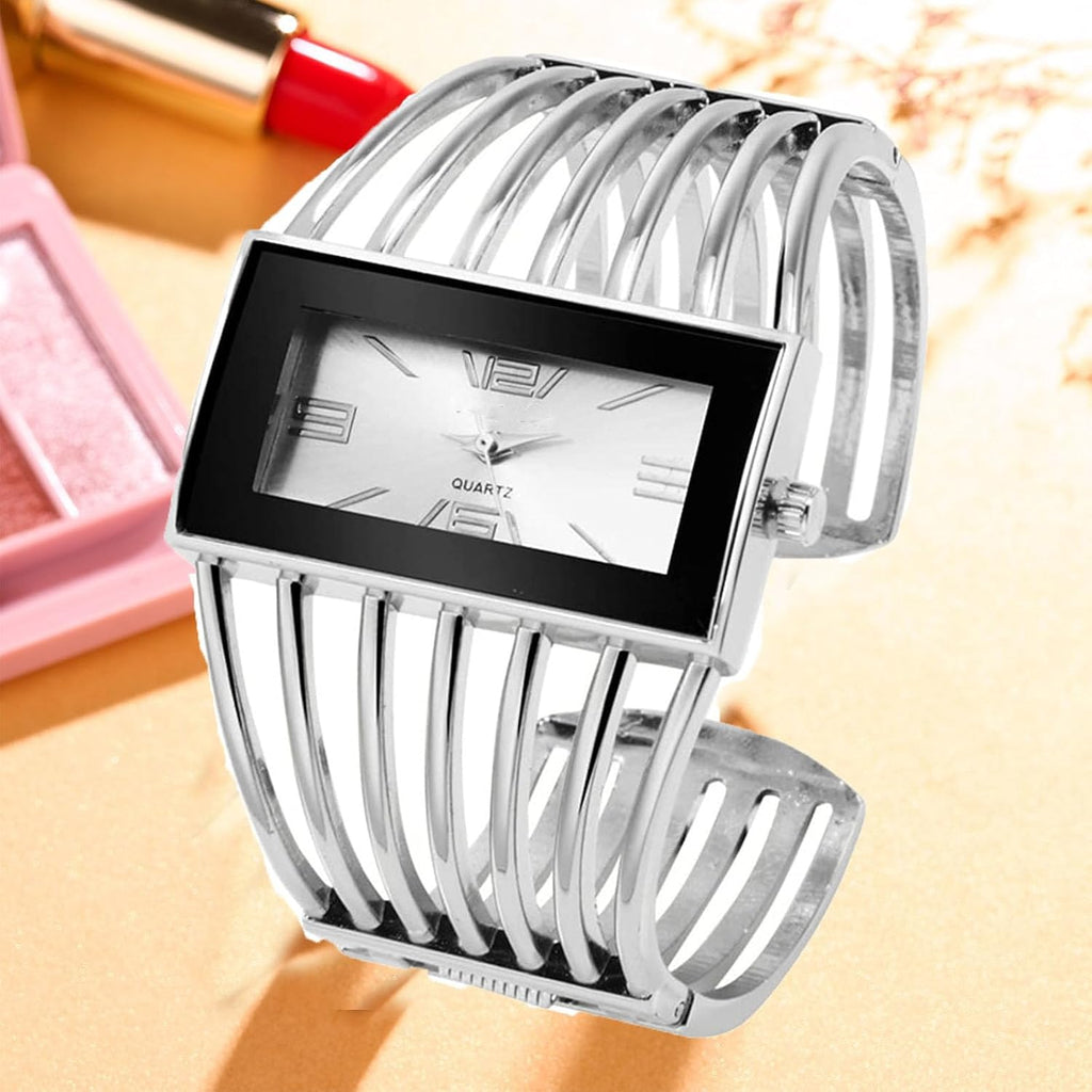Bracelet Watch for Women Luxury Rectangular Case Analog Quartz Wrist Watch | Luxury Bracelet Watches Dress Watch for