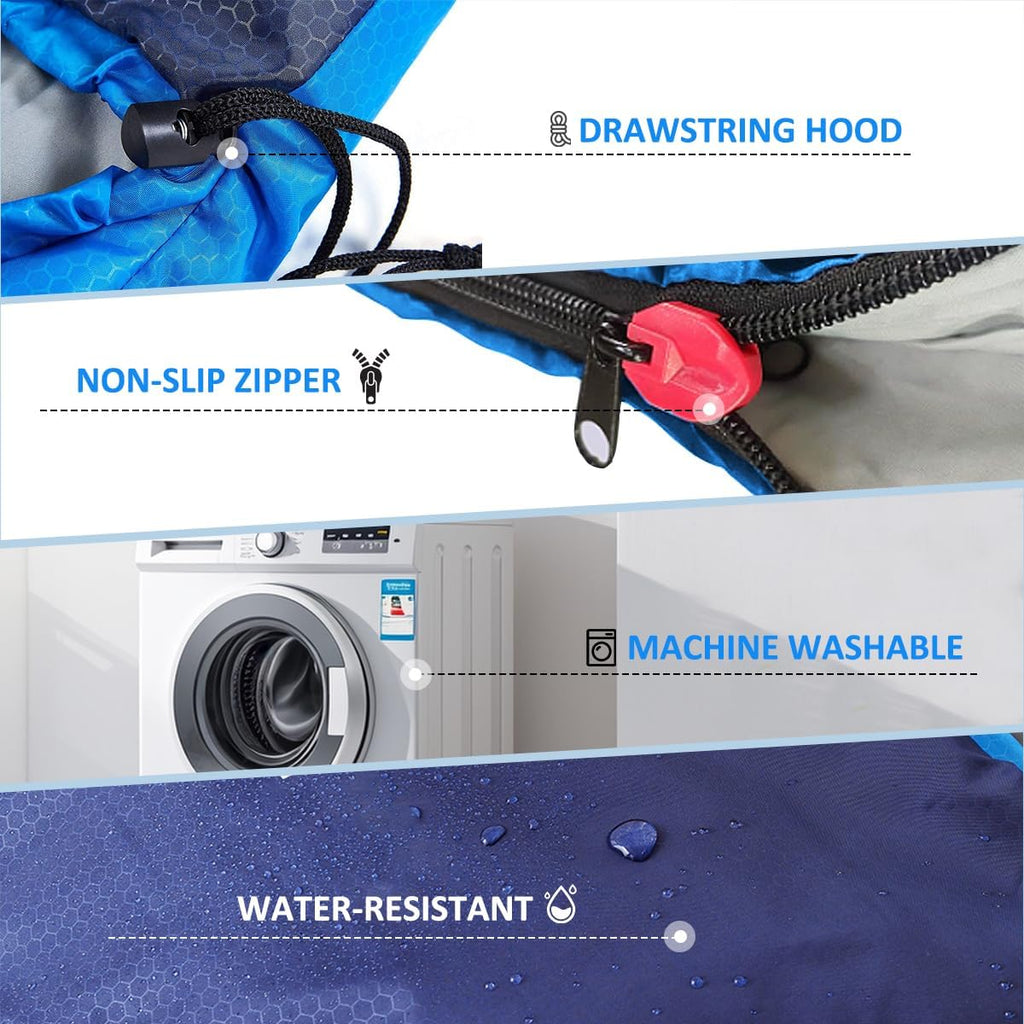 Camping Sleeping Bag - 3 Season Warm & Cool Weather - Summer Spring Fall Lightweight Waterproof for Adults Kids