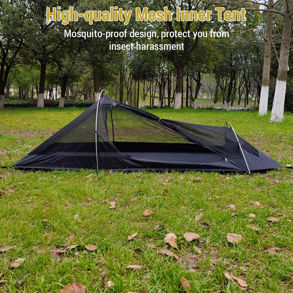 Backpacking Tent 1 Person Aluminum Pole Stormproof Camping Tent Suitable for Four Seasons Single Person Tent,Best one