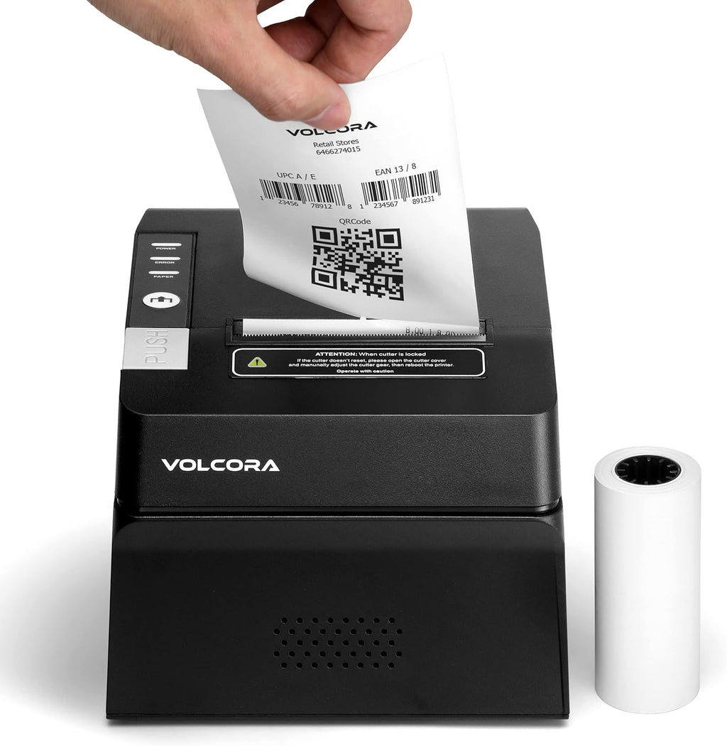 Thermal Receipt Printer, 80mm POS Printer w/Auto Cutter, USB/Bluetooth Interface for Windows/MAC/Linux, ESC/POS