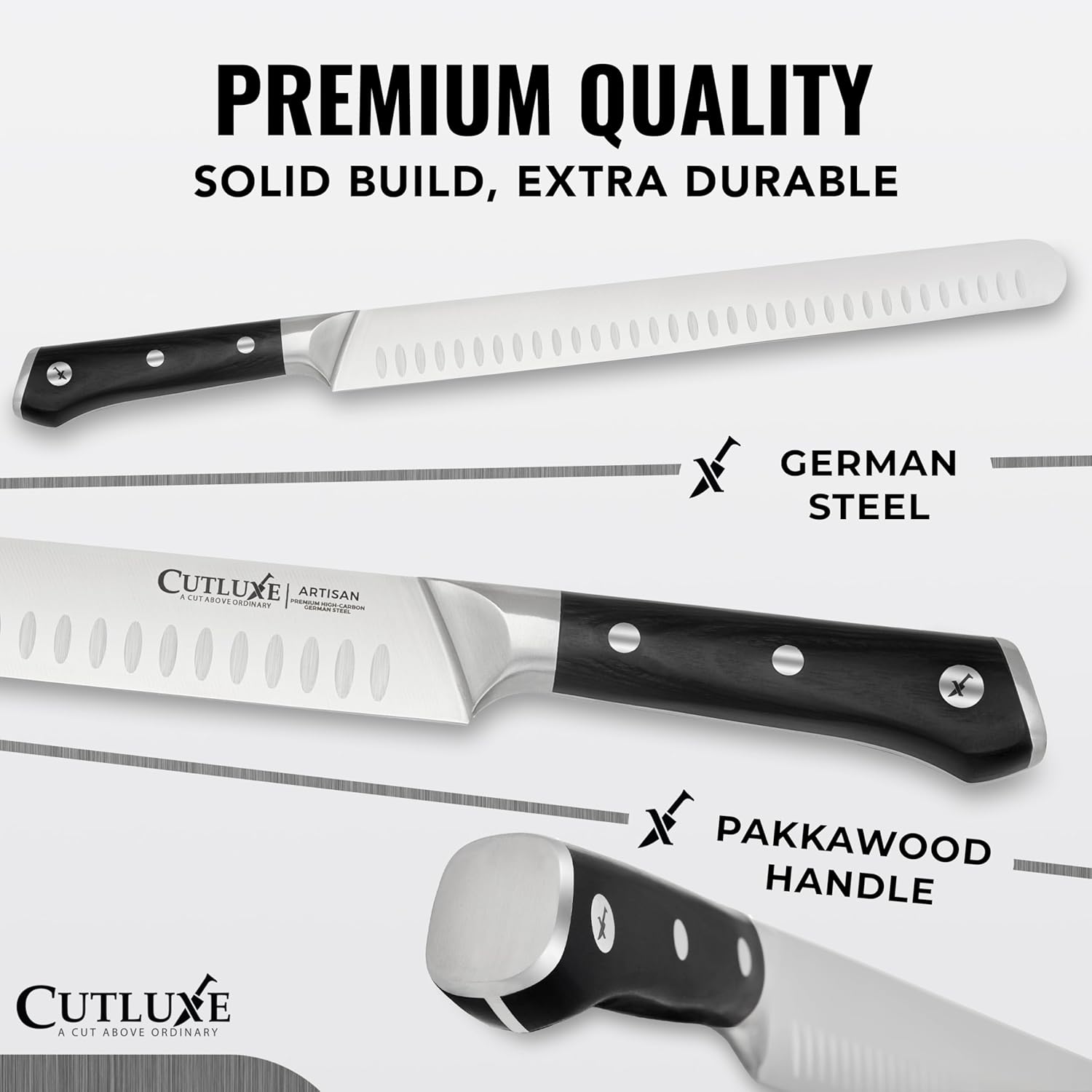 Butcher Knife Set, Brisket, Breaking & Boning Knife for Meat