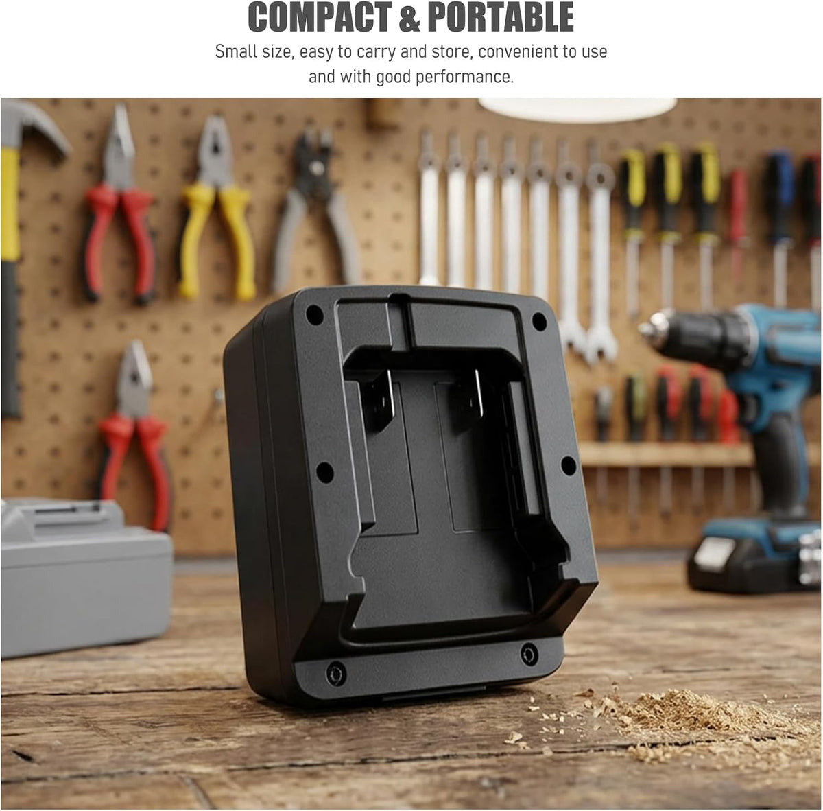 Power Tool Adapter for 18V Li Ion Battery Convert to Bosch with Charging