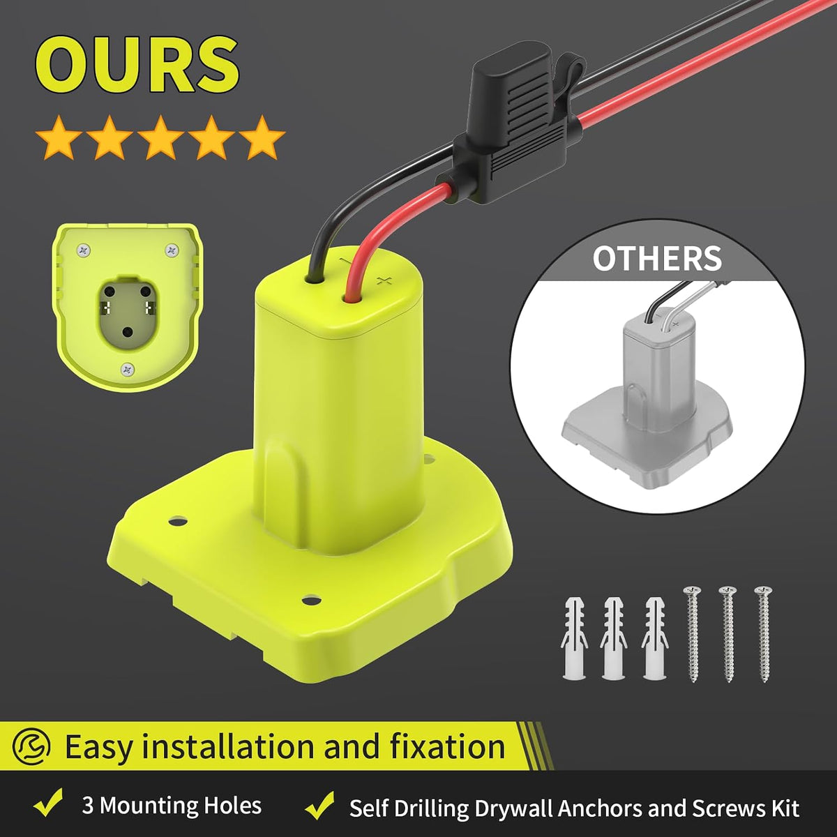 Kzreect 2 Pack for Power Wheel Adapter Compatible with Ryobi 18V Battery