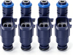 HiSport 4 PCS Fuel Injectors 3M6Z9F593BA 2.3L L4