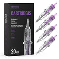 Cartridge Needles, 20pcs Mixed Sizes 3RL 5RL 5RM 7RM