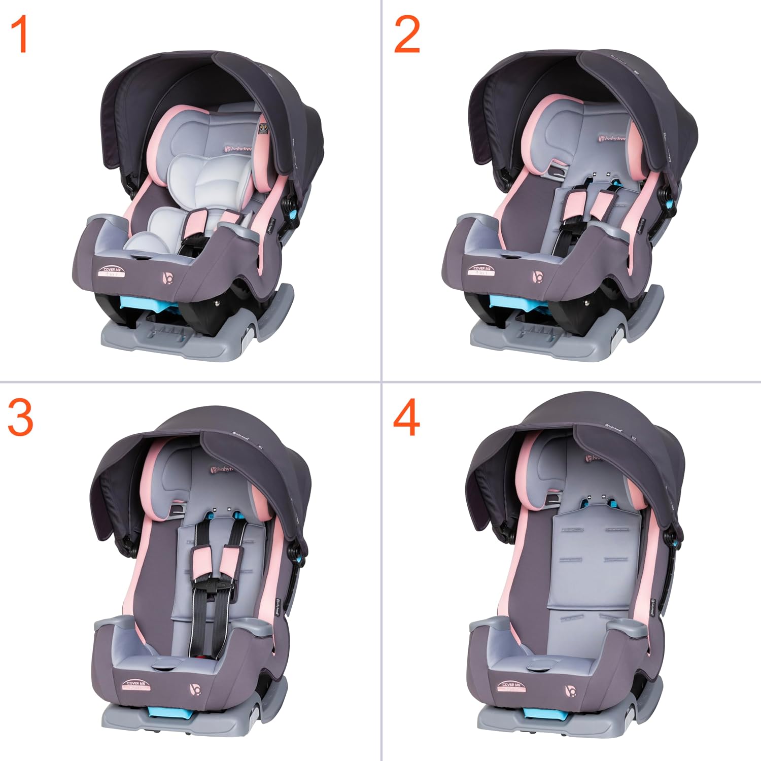 Cover Me 4-in-1 Convertible Car Seat