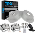 Rear Ceramic Brake Pad and Rotor Set Includes Calipers Coated Compatible with 2010-14 Subaru Outback H4 2.5L 2010-14