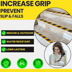 Grip Tape - Heavy Duty Hazard Tape Roll - Black and Yellow 2in x 15ft. Waterproof, Non Skid Tape for Stairs & Ramps.