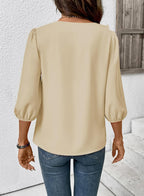 Womens Blouses Dressy Casual 3/4 Length Sleeve Work Shirts Business Casual Tops Spring Outfits for Women 2026