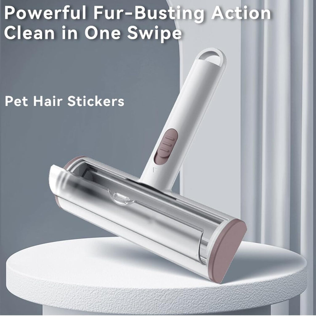 Pet Hair Remover, Lint Brush - Reusable Lint Roller for Cat & Dog Hair on Couch, Carpet, Rugs & Bedding - Portable