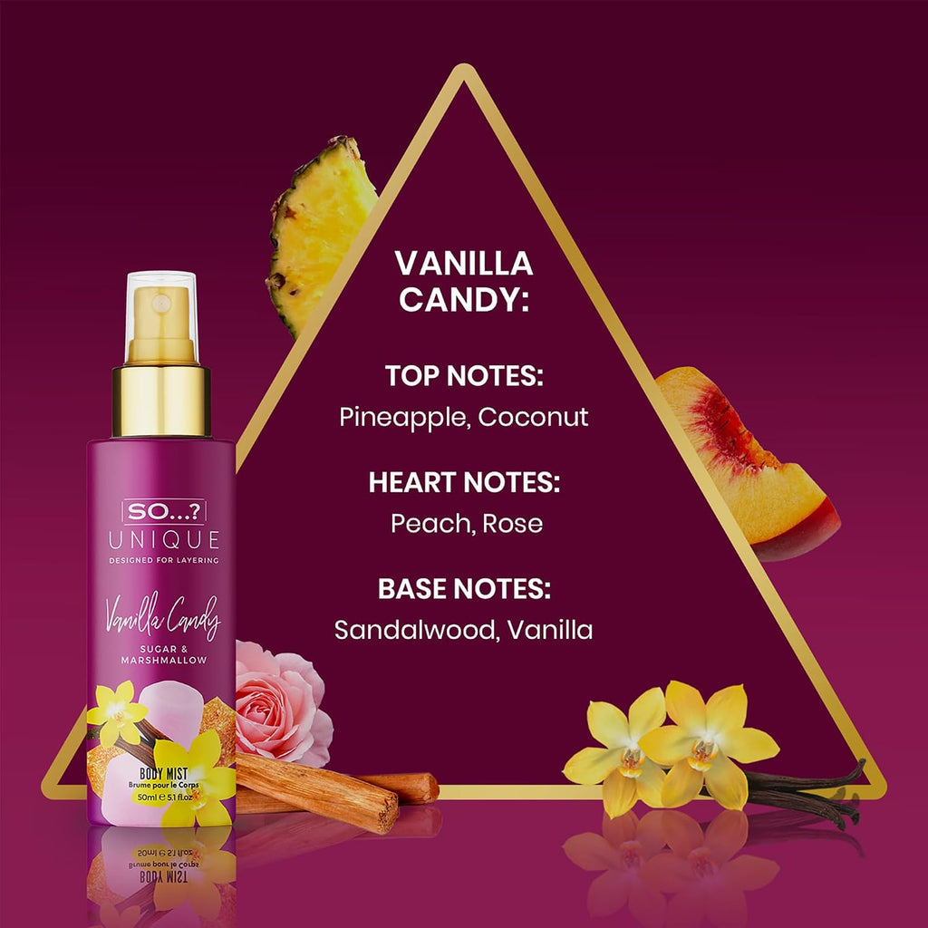 So…? Unique Body Mist Set - Perfumes for Women - Body Spray for Women - Vegan, Cruelty Free - Travel Size Gift Set