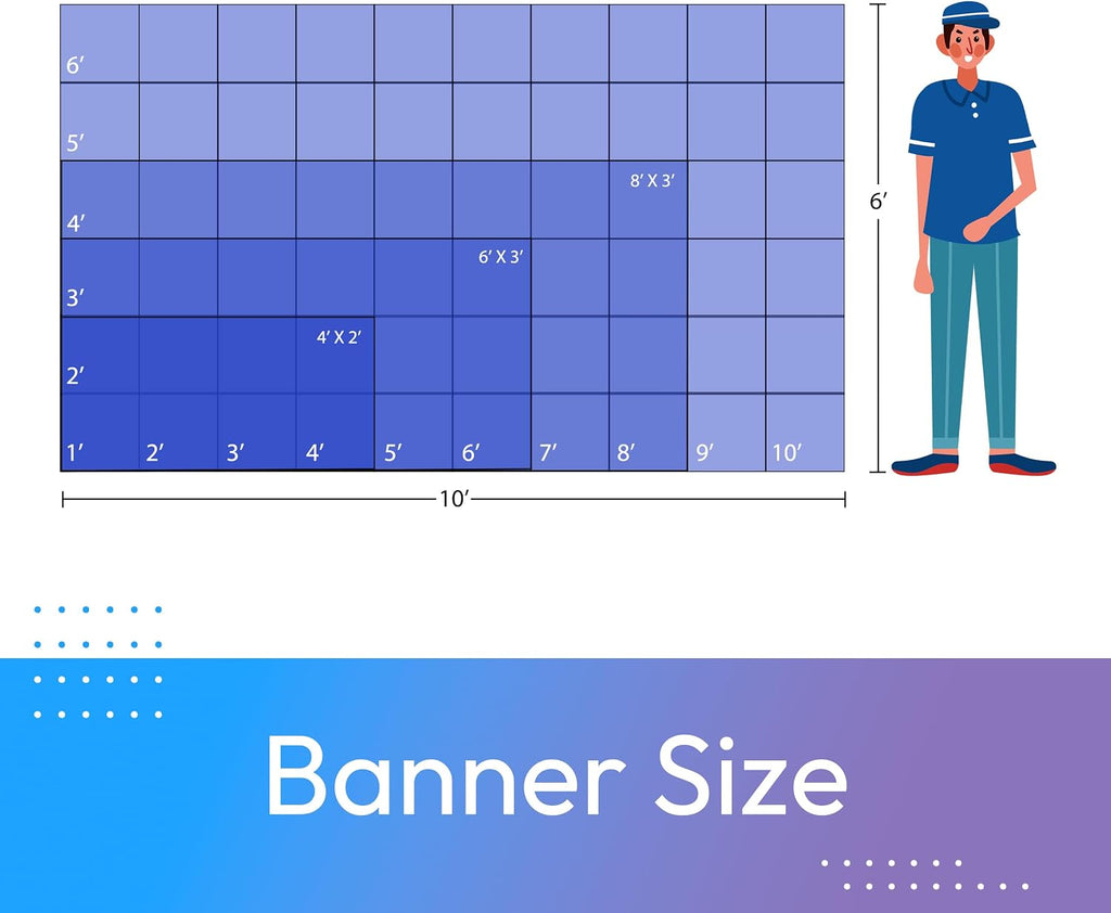 Custom Vinyl Banner Personalized HD Printing for Indoor/Outdoor - Perfect for Business Events, Graduation, Birthdays