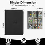 Trading Card Binder, Premium 9-Pocket Double Sided 540 Pocket PU Card Collection Binder, Collectible Trading Card