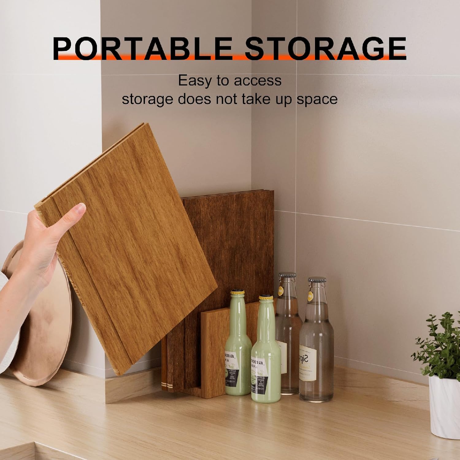 Book Cutting Board Set with Stand, 3-Piece Acacia Wood Boards That Look Like Books, Labeled Wooden Chopping Boards
