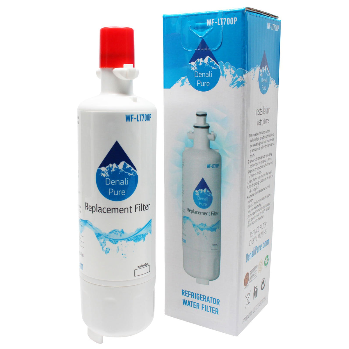 2-Pack Replacement for Home Depot HDX FML-3 Refrigerator Water Filter