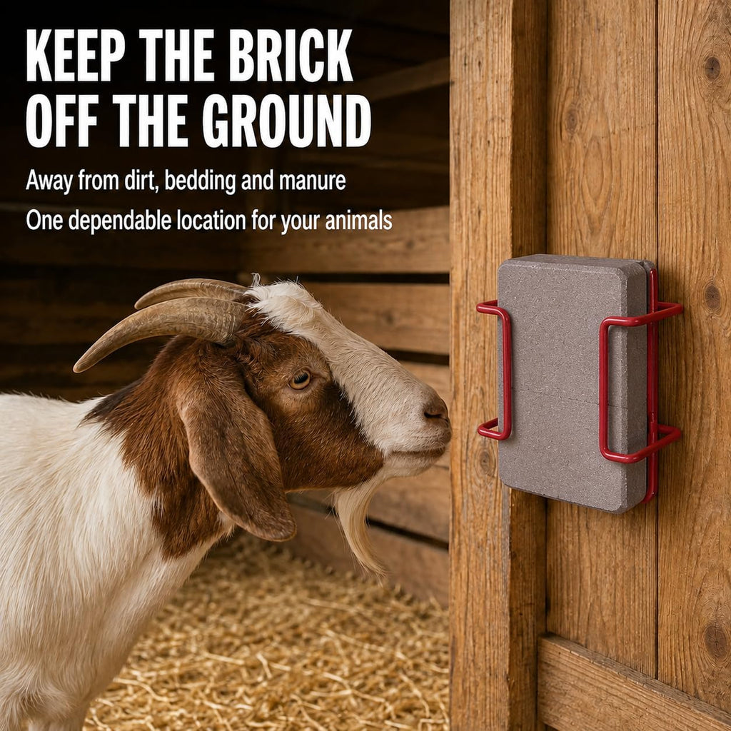 4 lb Salt Block Holder for Horses & Goats, Color Varies