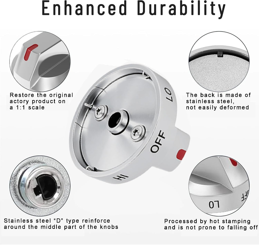 DG94-03950 Stove Knobs for Samsung Gas & Electric Range Stoves/Ovens,5 Pack
