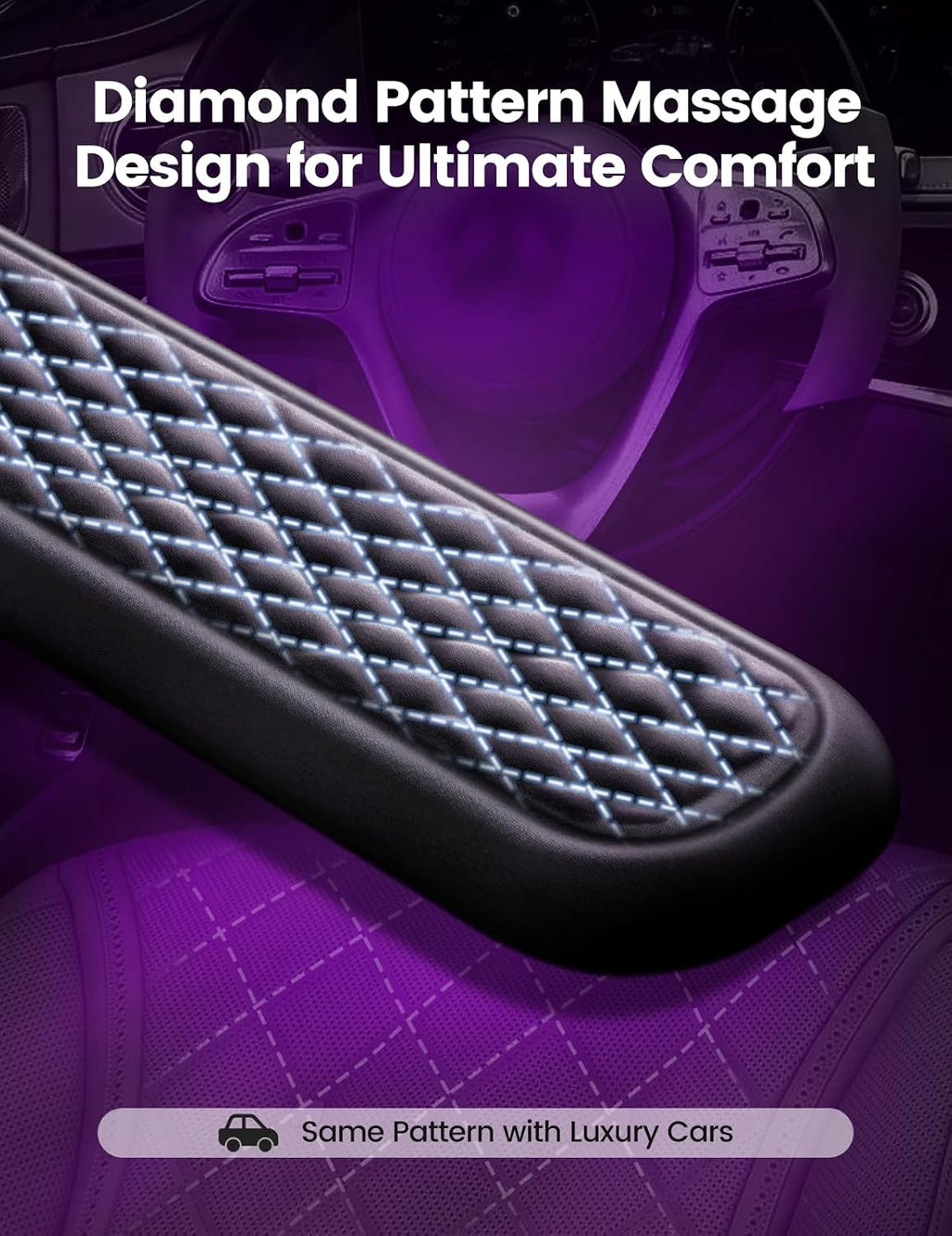 Wrist Rest for Keyboard and Mouse, Computer Ergonomic Wrist Support Pad, Soft Memory Foam Arm Cushion for Desk, Palm