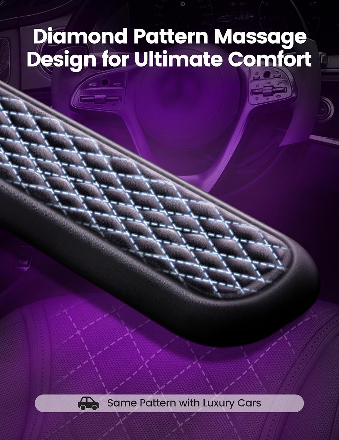 Wrist Rest for Keyboard and Mouse, Computer Ergonomic Wrist Support Pad, Soft Memory Foam Arm Cushion for Desk, Palm